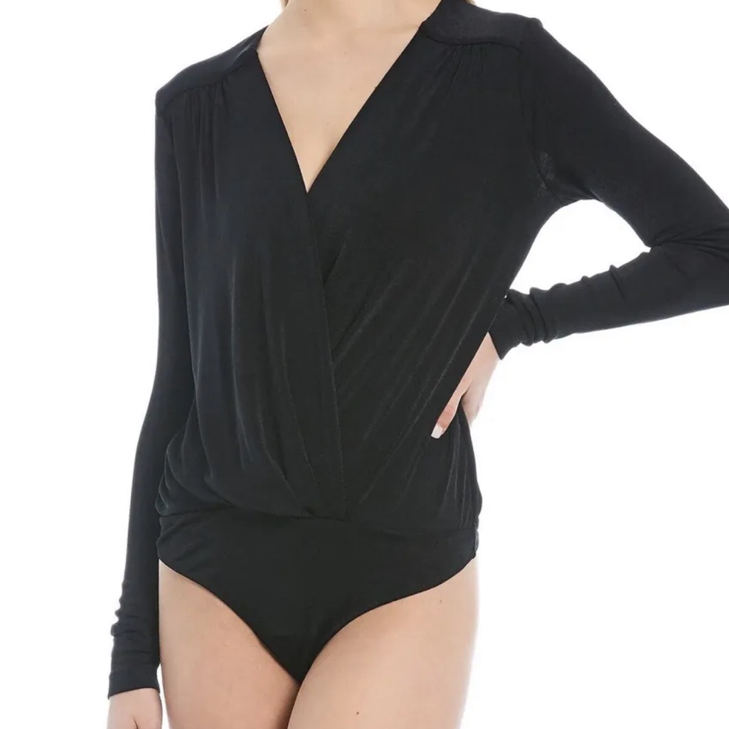 Nwt Free People Turnt Bodysuit In Black Women's Size Xs